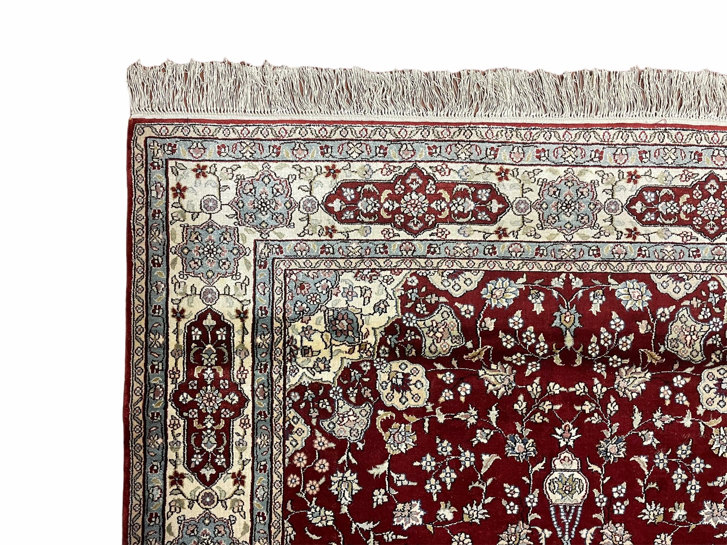 4' X 6' Vintage Fine Handmade Chinese Oriental Silk Rug 400 KPSI Wow