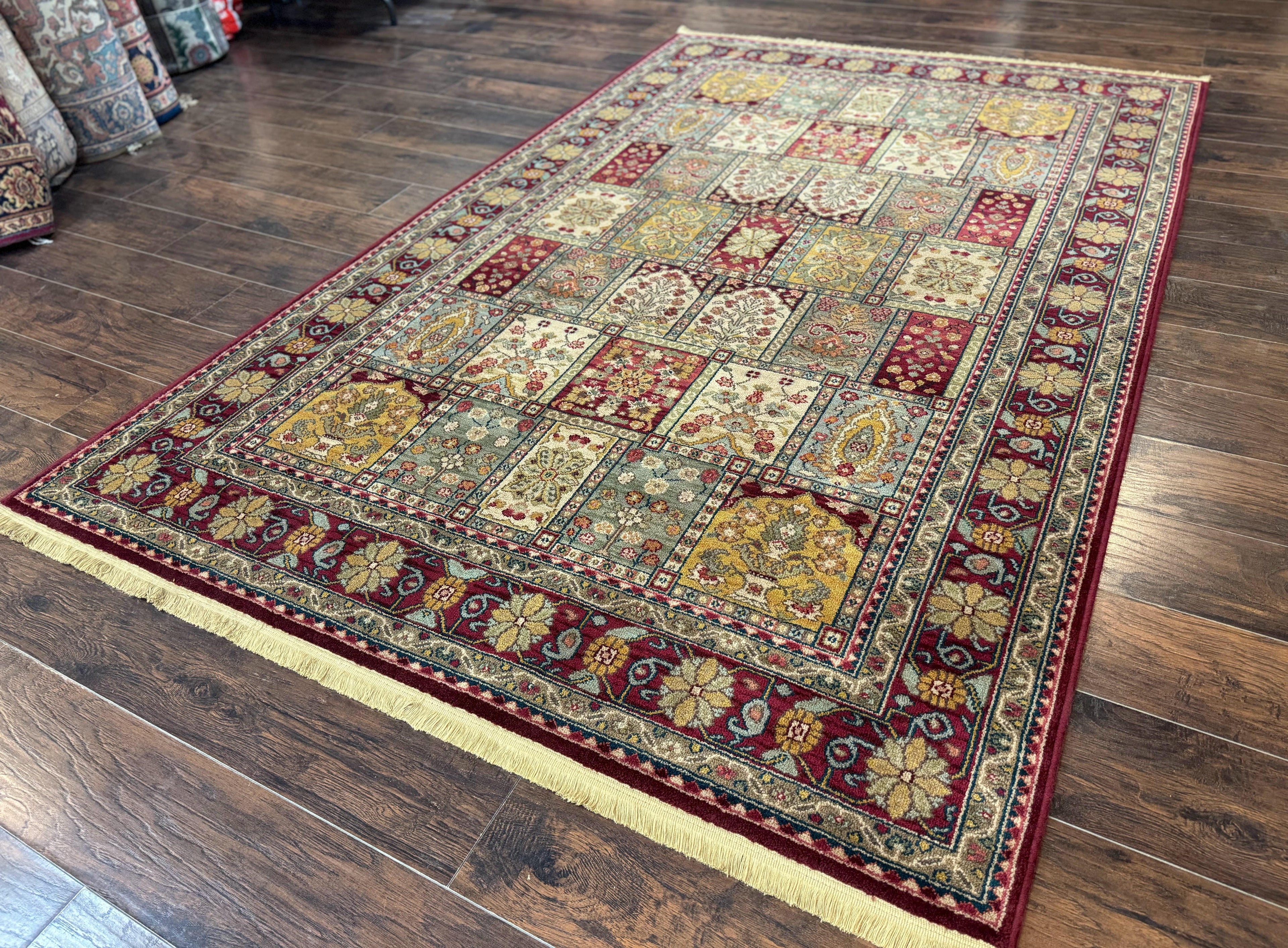 Karastan Rug 5.9 x 9 Antique Legends Bakhtiyari#2200-202, Karastan Area Rug, Wool Pile Vintage Karastan Carpet