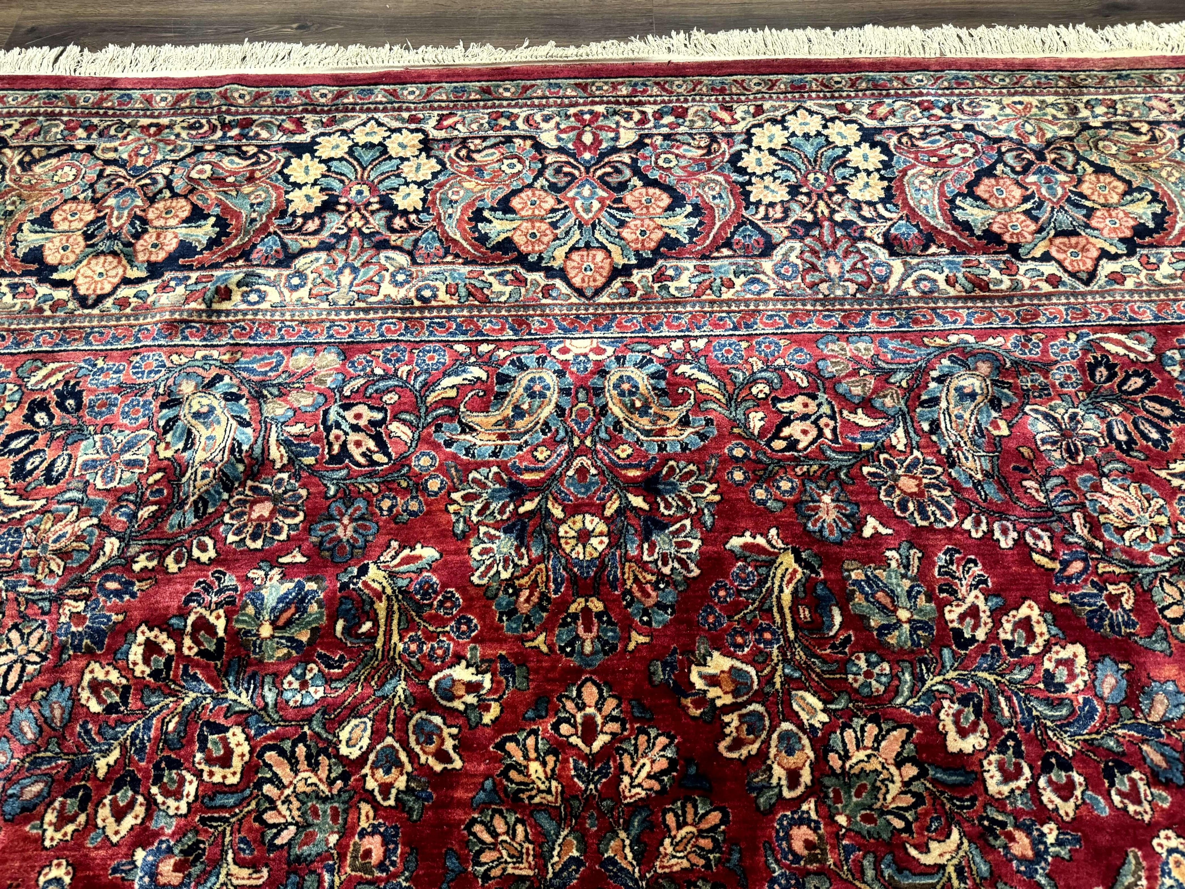 Palace Size Antique Persian Sarouk Rug 12x18