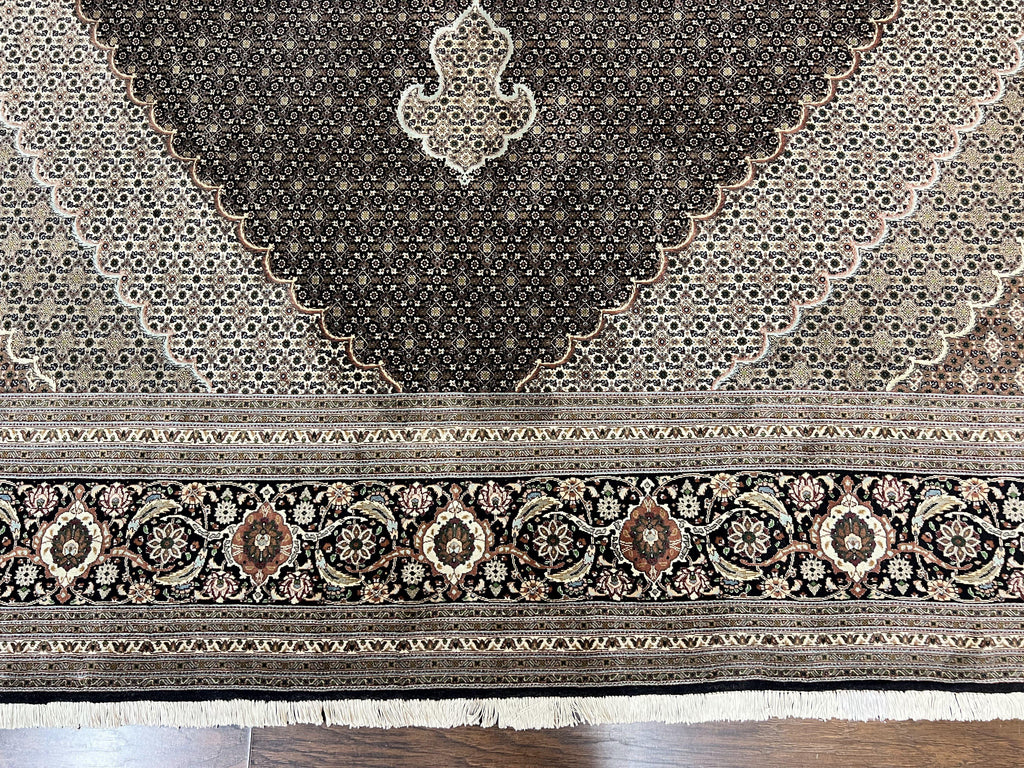Exquisite Persian Tabriz Rug - 10x13, 400 KPSI, Herati Pattern