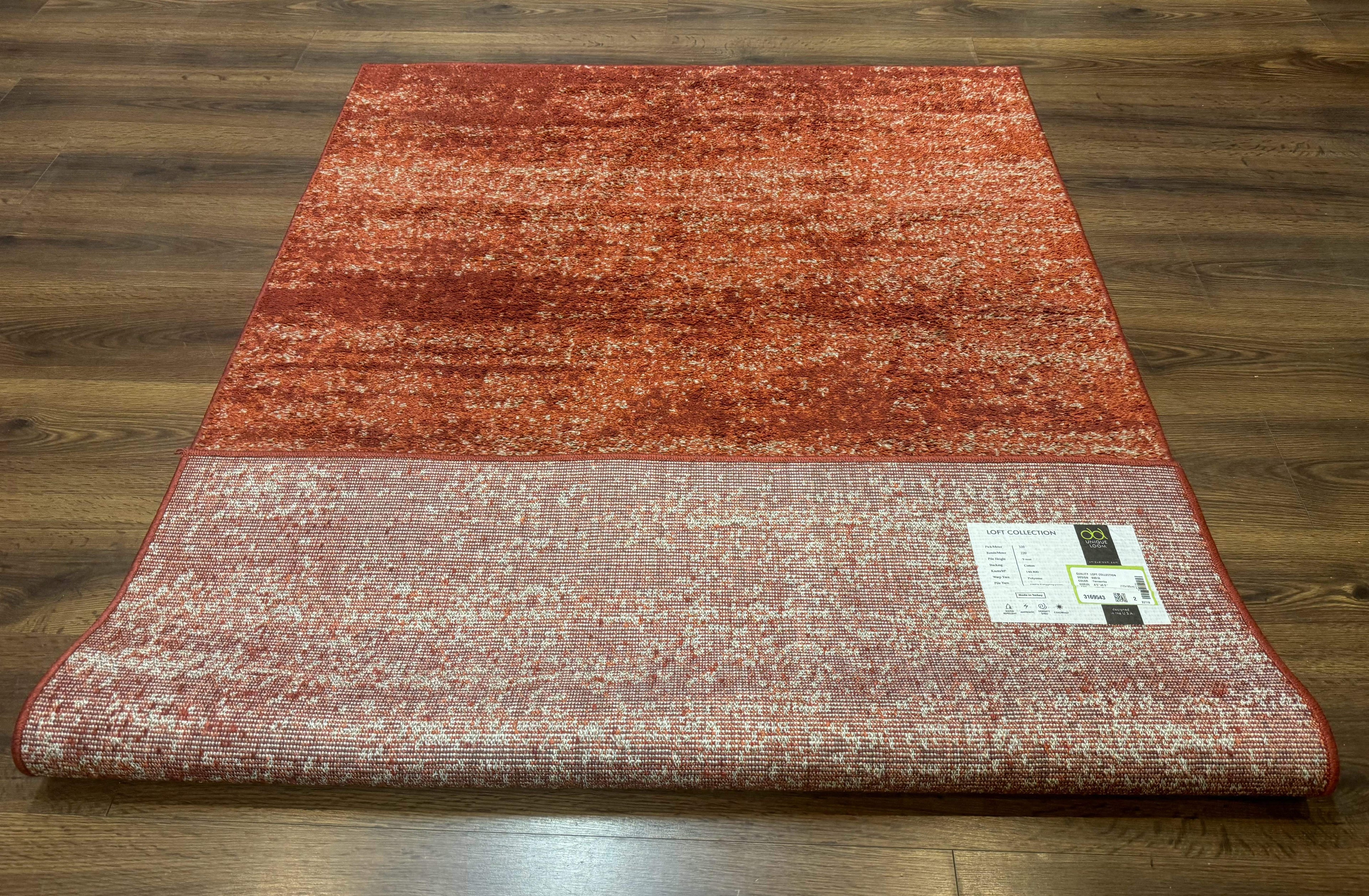 Terracotta Area Rug 4x6