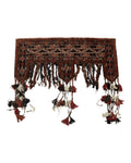 Antique Afghan Beshir Tent Header Textile Rug, Tribal Collectible, Wool
