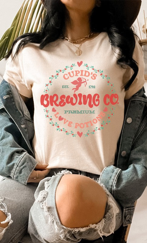 Rose Vine Cupids Brewing Co PLUS SIZE Graphic Tee