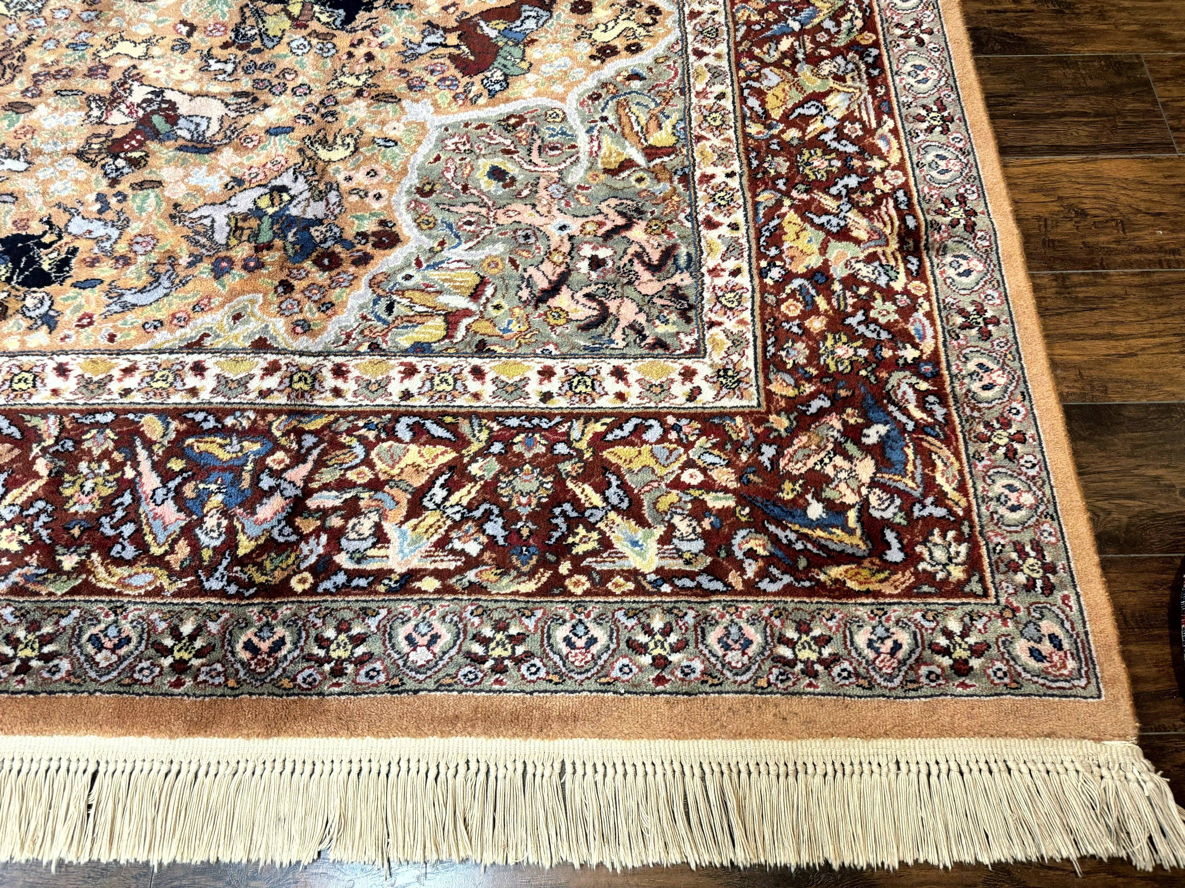 Karastan Rug 10x14 - Persian Hunting  #723 - Wool Pile, Vintage