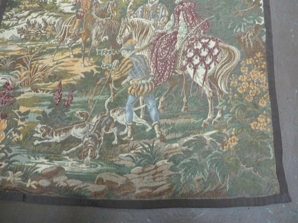 4' X 5' Vintage Tapestry Belgium Hand Loomed Victorian Nice 90f