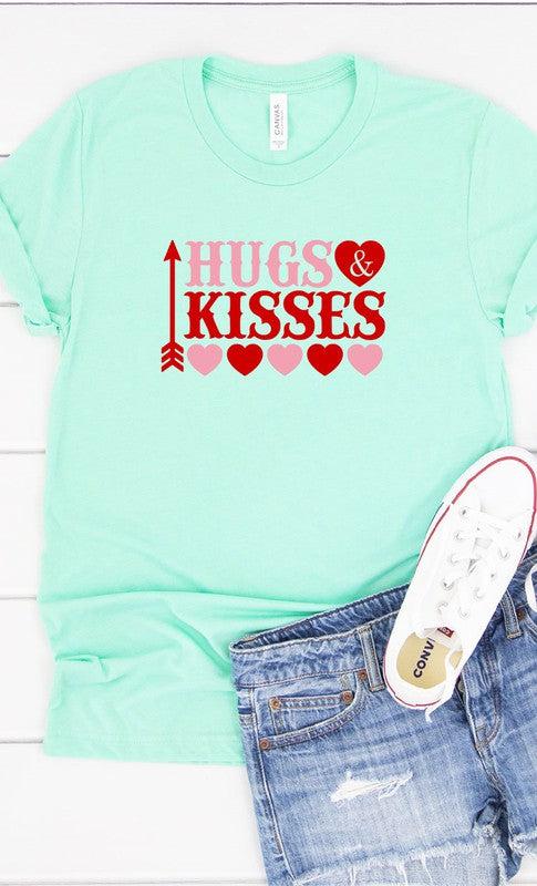 Hugs and Kisses Graphic Tee T-Shirt PLUS