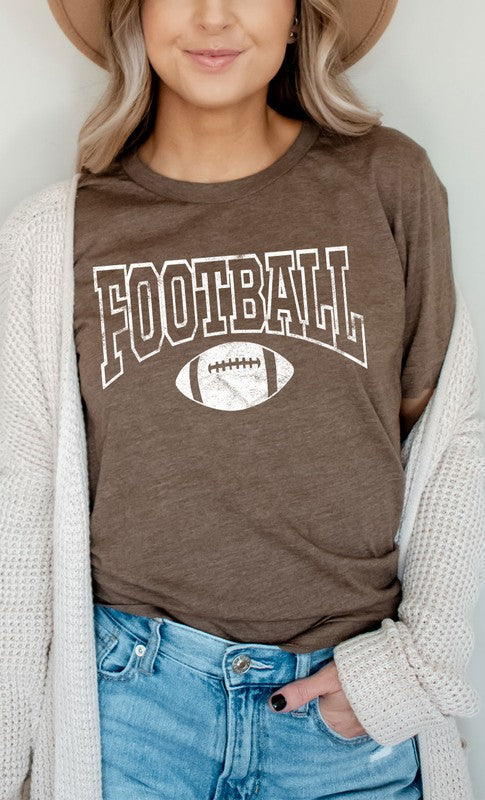 Distressed Football Graphic Tee PLUS