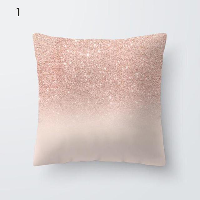 Beautiful Gold Print Pillow Cover Home Cotton Modern Decorative Pillowcase Gold Cushion Cases Decorative Cushions For Sofa Seat Covers Pillow Case