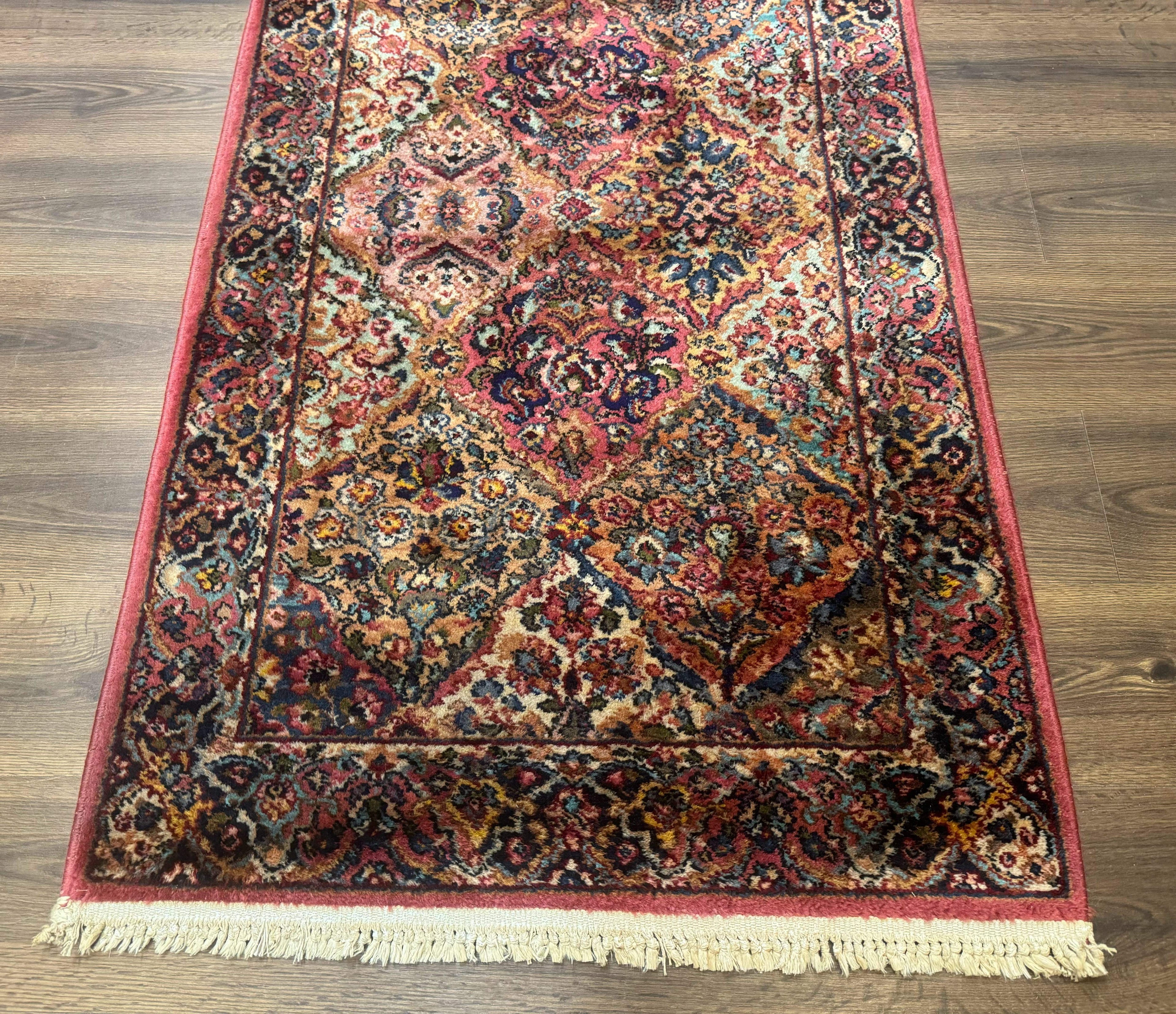 3x5 Karastan Multicolor Panel Kirman Rug #717, Wool Original 700 Series