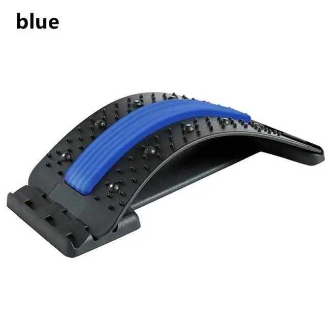Black Purple Back Stretching Device Muscle Back Massage Relax Stretcher Posture Therapy Back Stretch Spine Pain Relief Stretcher Support Lower And Upper Muscle Pain Relief