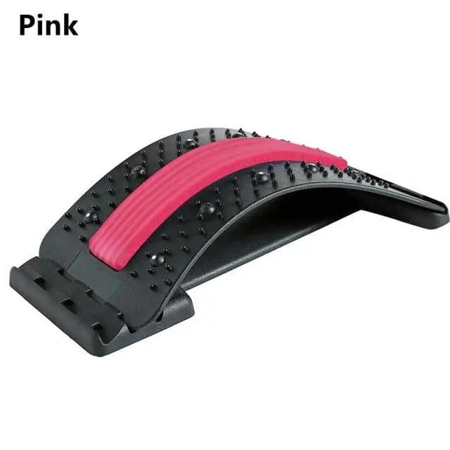 Black Purple Back Stretching Device Muscle Back Massage Relax Stretcher Posture Therapy Back Stretch Spine Pain Relief Stretcher Support Lower And Upper Muscle Pain Relief