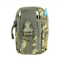 Black Tactical Pouch Belt Phone Holder Waist Bag Military Fanny Pack Classy Outdoor Travel Workout Sports Hands-Free Waist Bag For Running Outdoor Activities