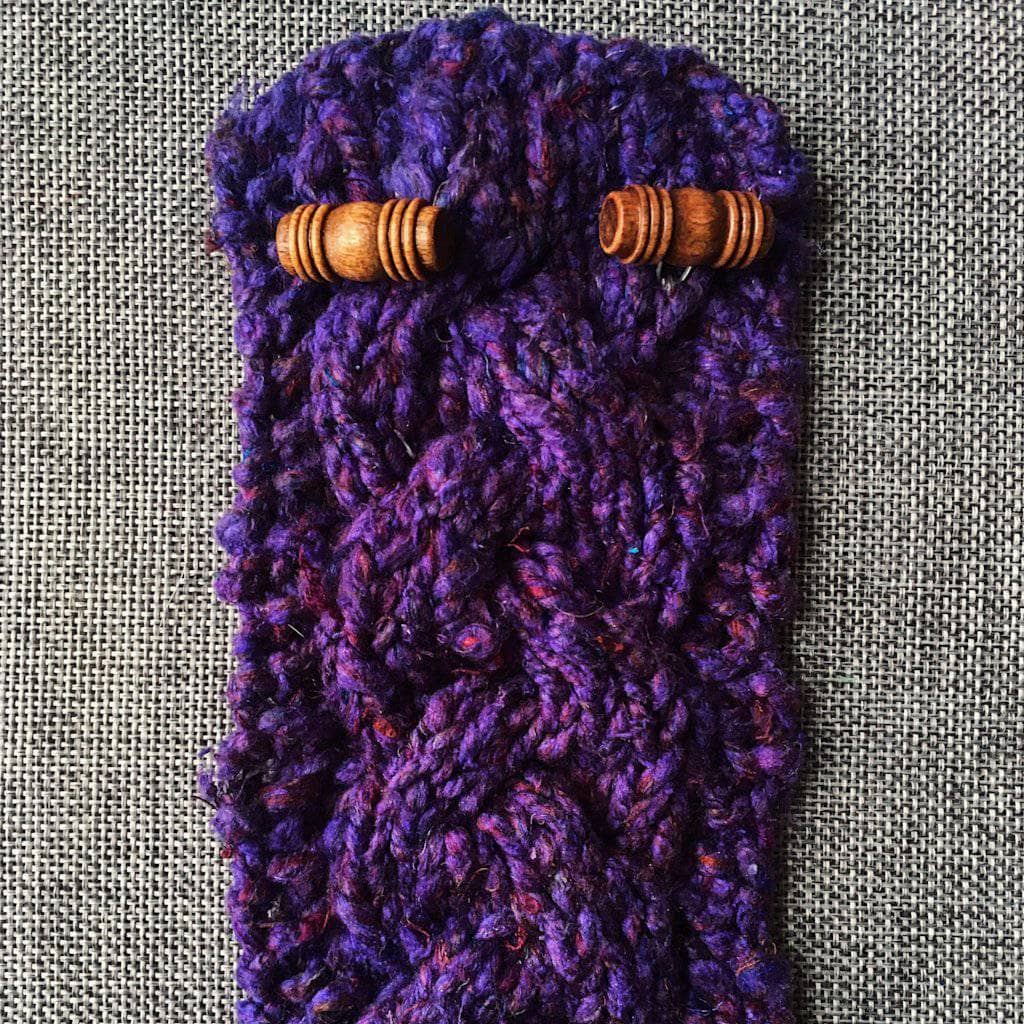 Braided Cable Mug Coozie Knit Kit