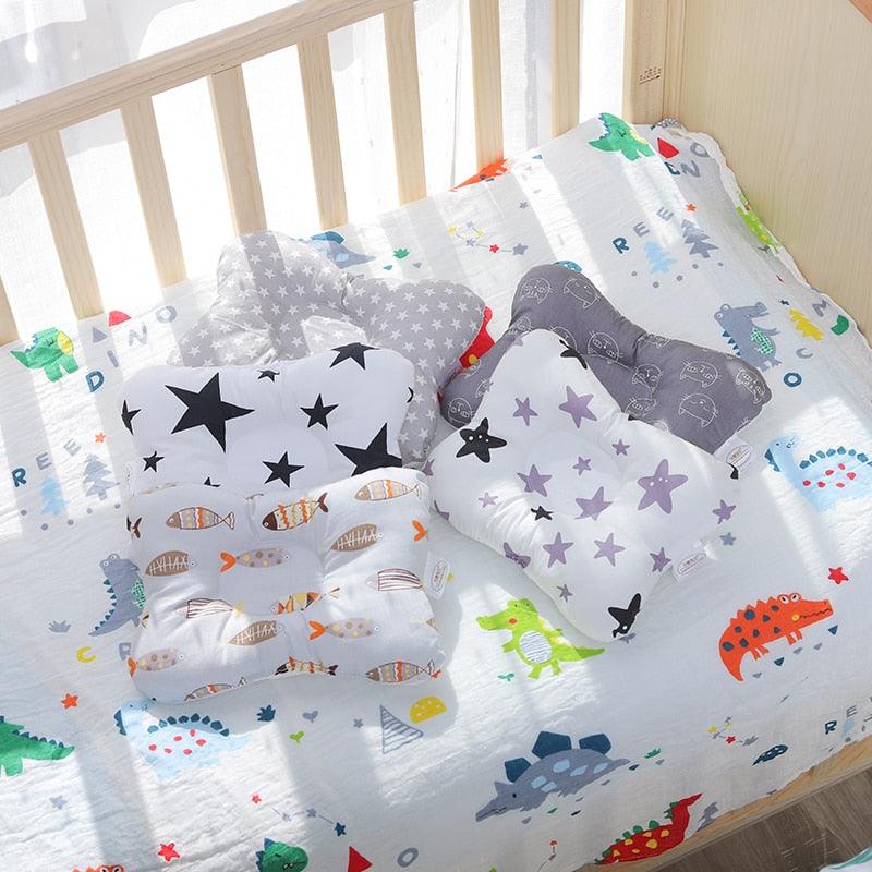Brand New Baby Pillow Newborn Sleep Support Concave Pillow Toddler Pillow  Cushion Prevent Flat Head Backrest Cushion Anti-head Correction Bed Neck Support Pillows Baby Pillow Baby Bedding Air Mesh Organic Cotton Soft Baby Pillow