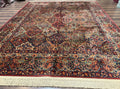 Karastan Rug 8.8 x 10.6, Multicolor Panel Kirman Rug #717, Wool
