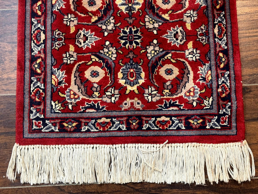 Small Pak Persian Handmade Wool Rug 1.7 x 2, Red