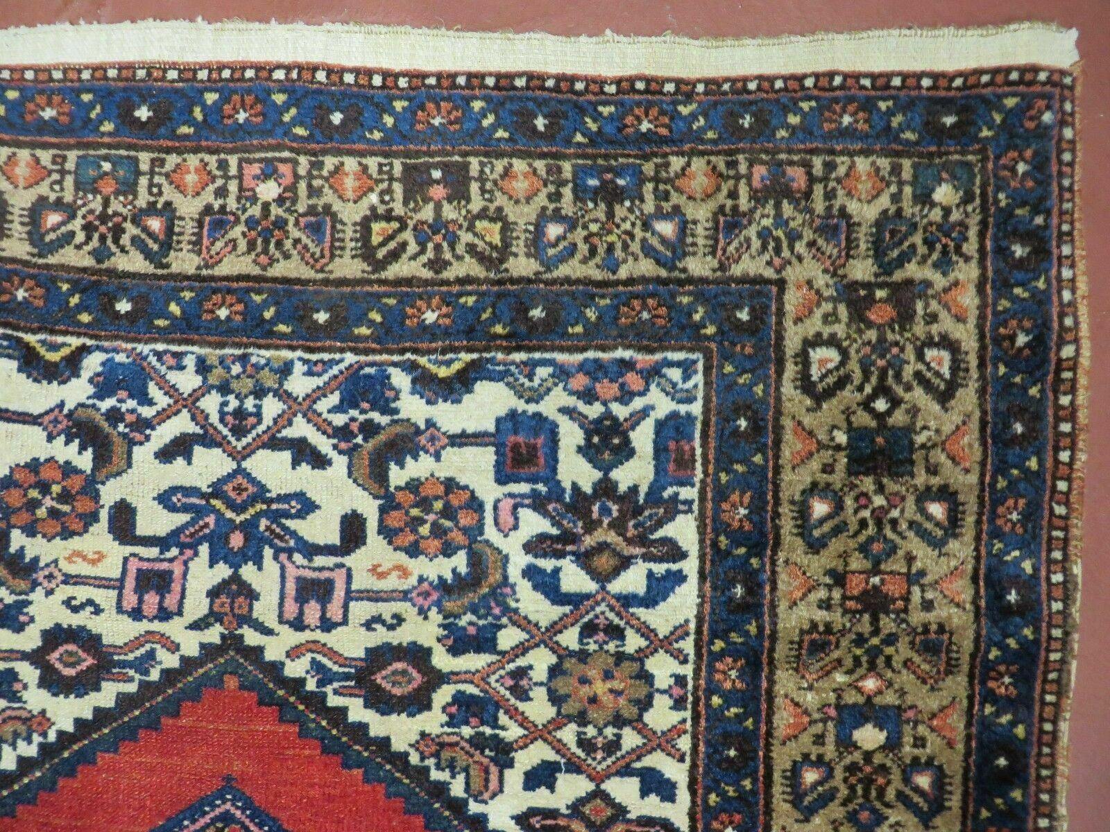 4' X 6' Antique Handmade Turkish Wool Rug Nice