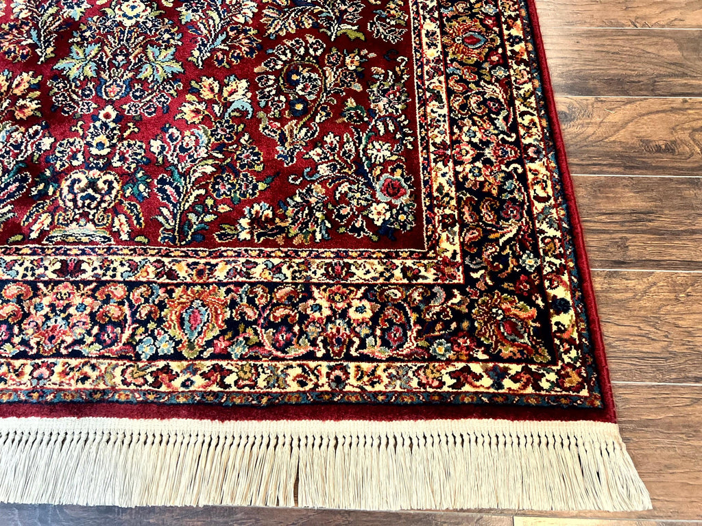 Karastan Rug 5.9 x 9 Red Sarouk Rug #785, Karastan Wool Rug, Karastan Carpet, Original 700 Series Vintage Karastan Oriental Rug Discontinued