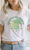 Howdy Go Lucky Shamrock Horseshoe PLUS Graphic Tee