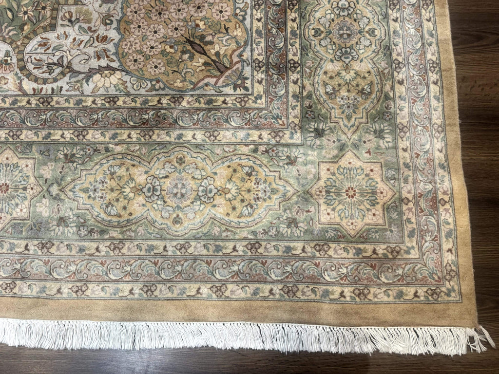 Pak Persian Rug 9x12, Diamond Panel Design, Fine 225 KPSI, Wool