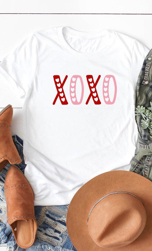 XOXO Hearts Cutout Graphic Tee T-Shirt PLUS