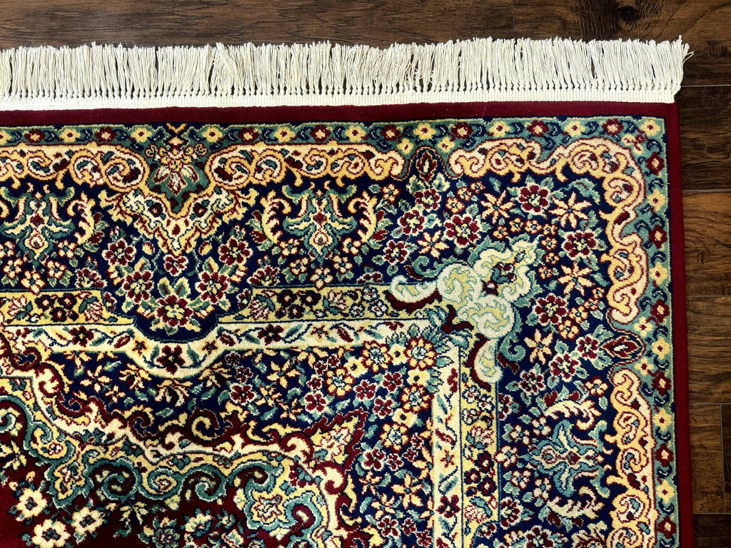 Power Loomed Persian Oriental Rug 9x12, Vintage Wool Pile, Kirman Design