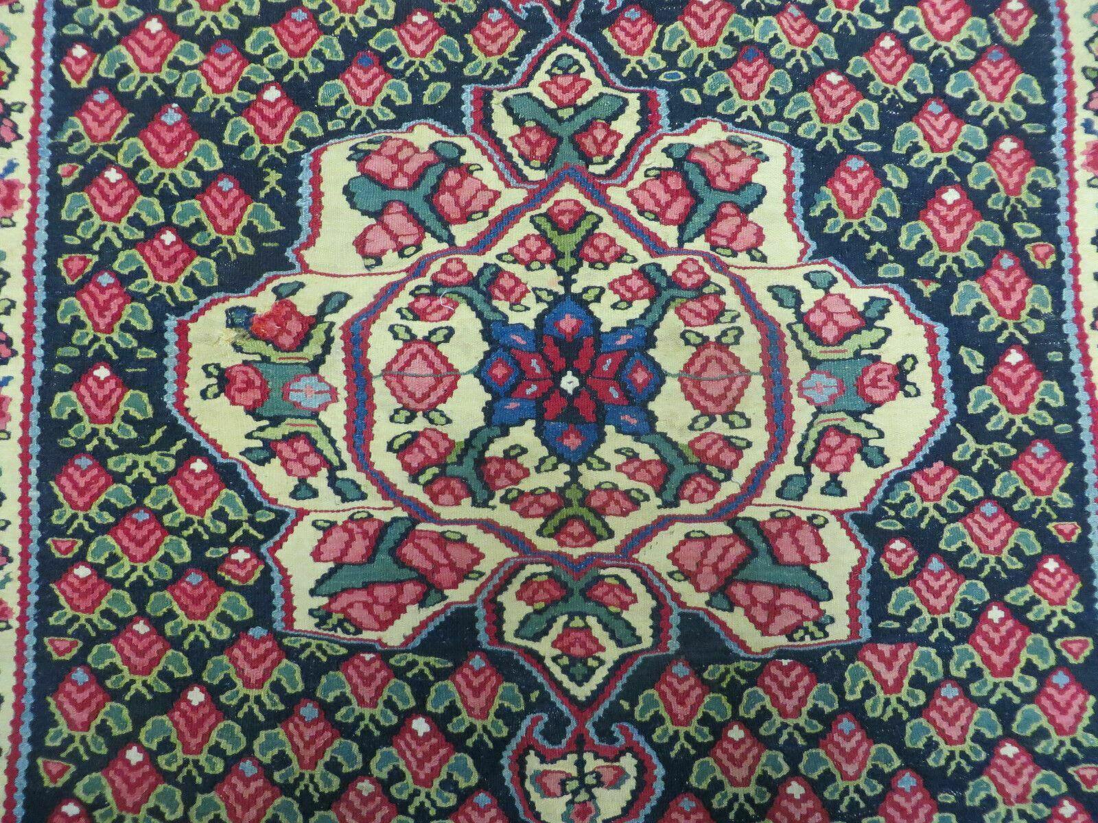 4' X 6' Vintage Handmade Turkish Flat weave Rug Tribal