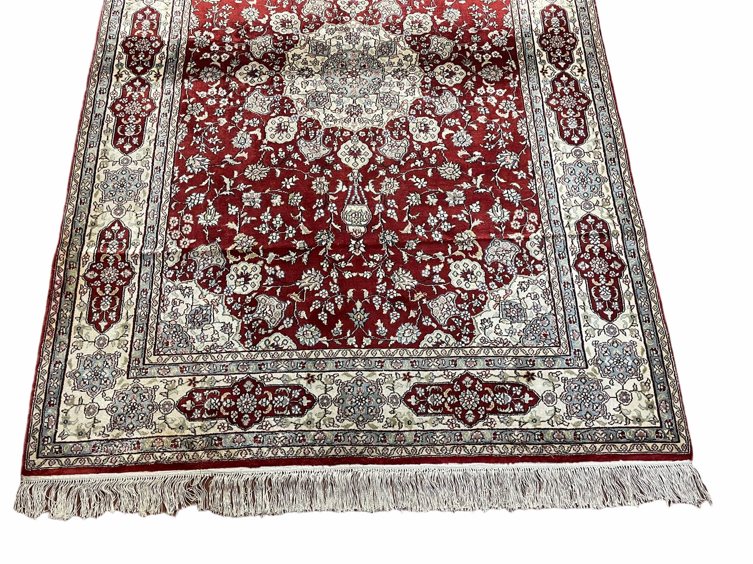 4' X 6' Vintage Fine Handmade Chinese Oriental Silk Rug 400 KPSI Wow