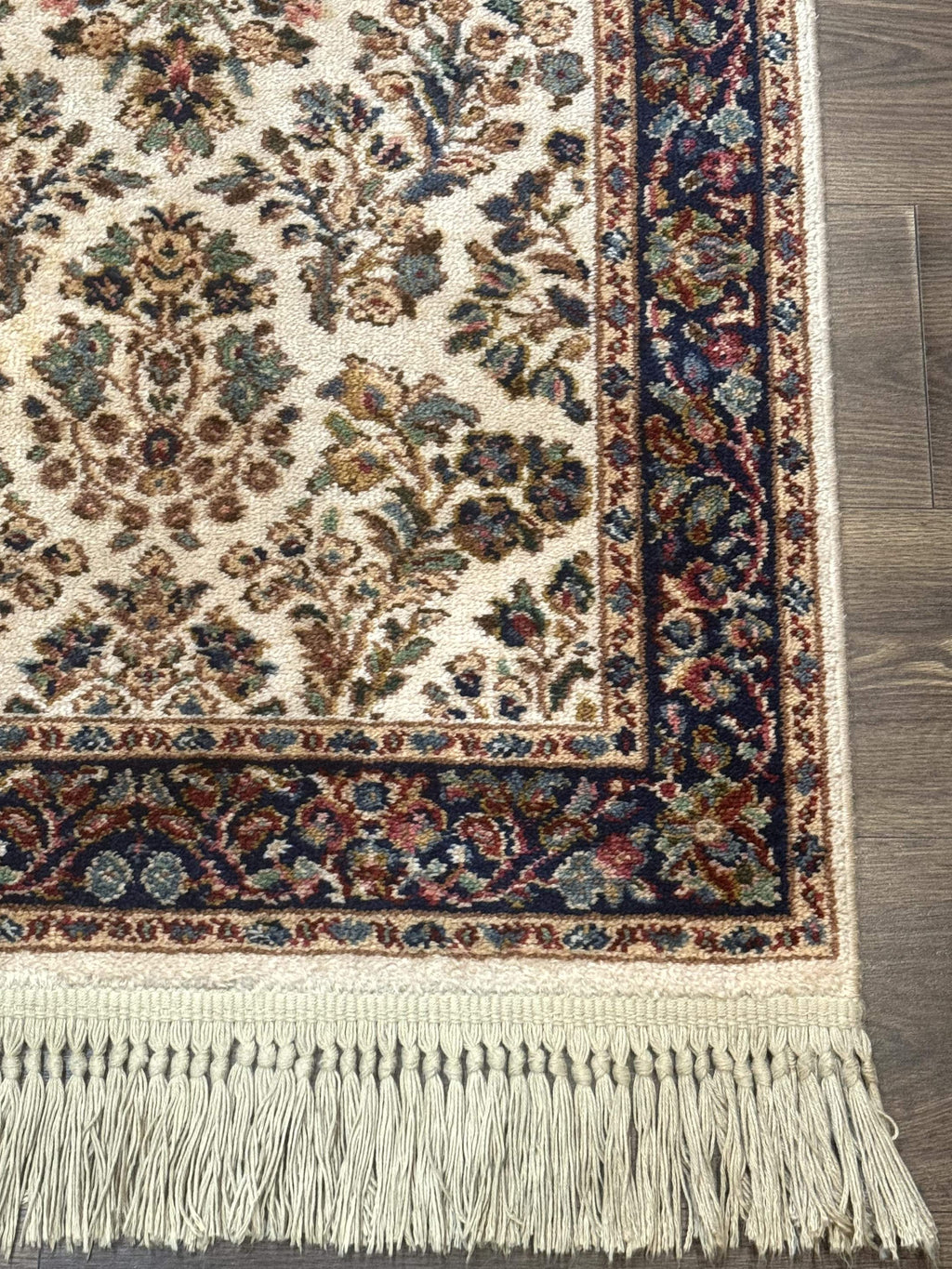 Karastan Rug 2x4, Ivory Sarouk #760, Vintage Wool Small Karastan Carpet, Original 700 Series, Discontinued