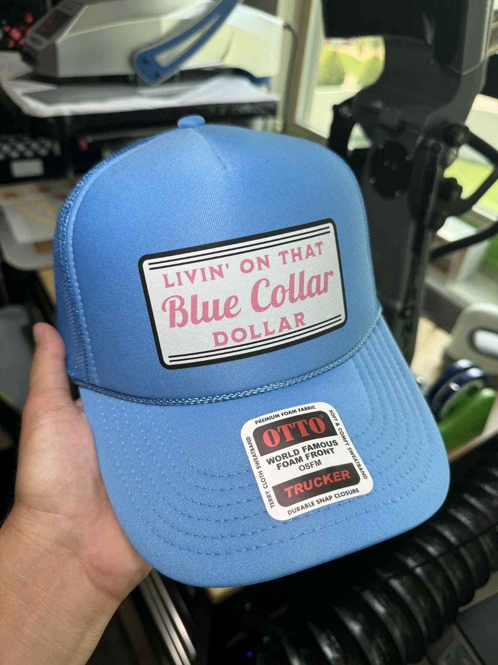 Blue Collar Dollar Trucker Hat
