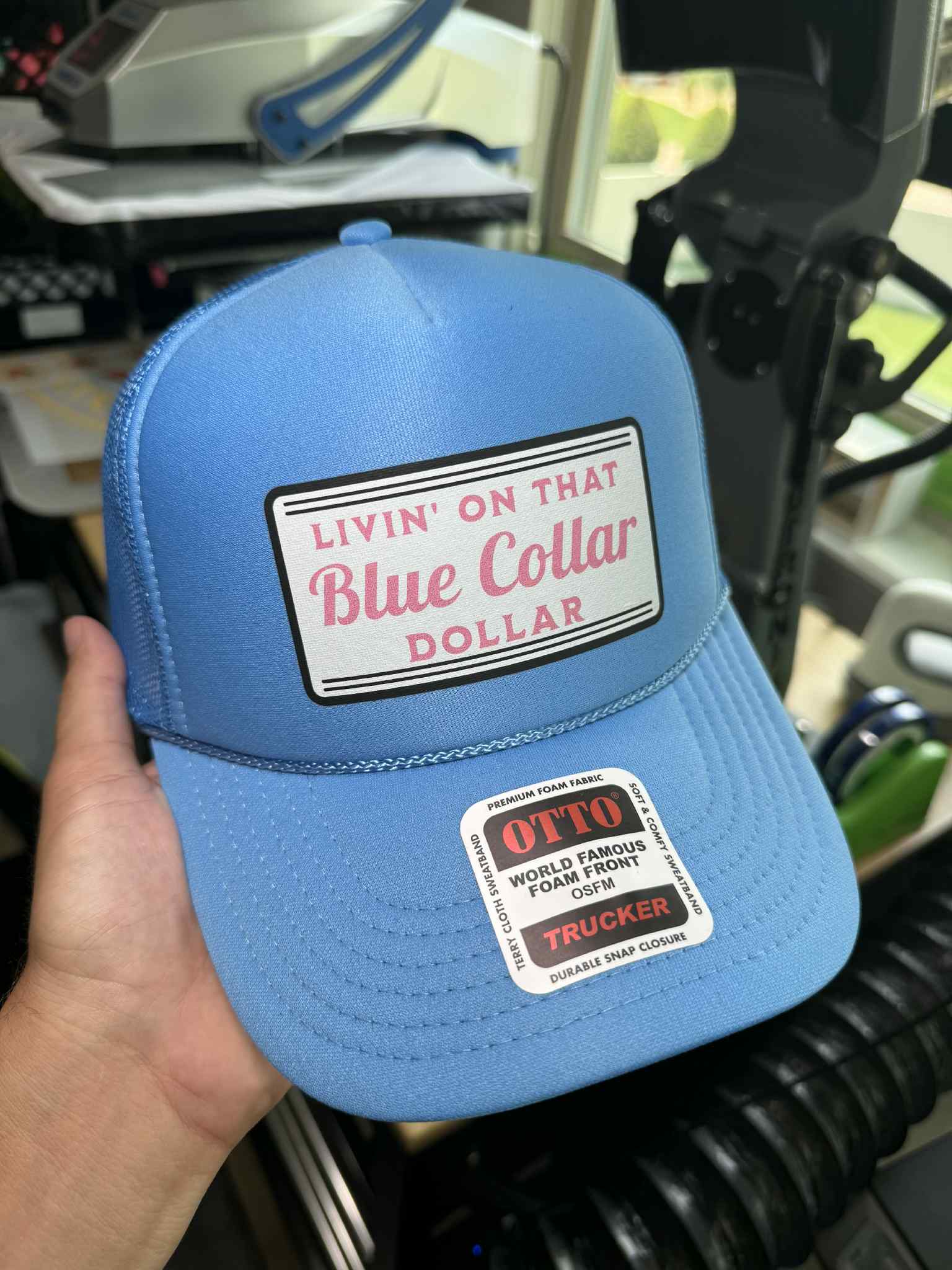 Blue Collar Dollar Trucker Hat