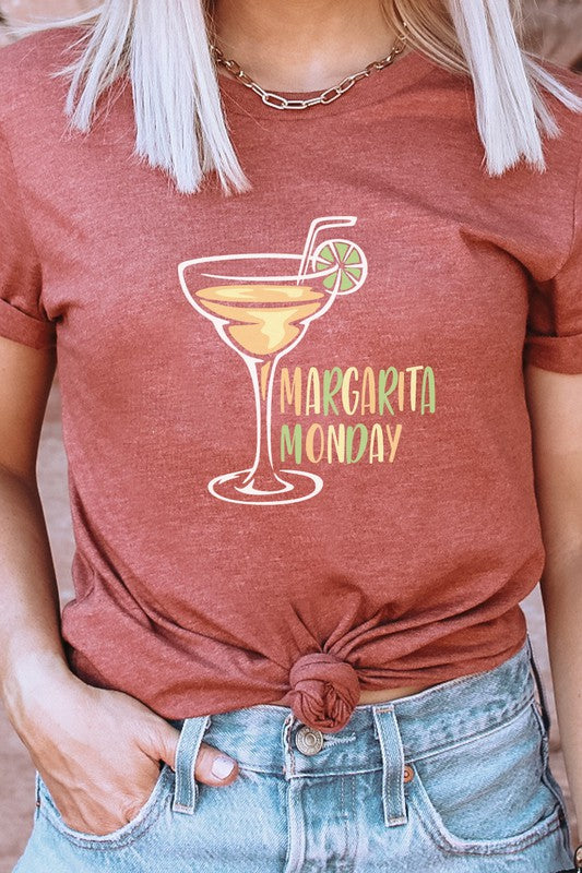 Margarita Monday Party Celebration Graphic Tee T-Shirt