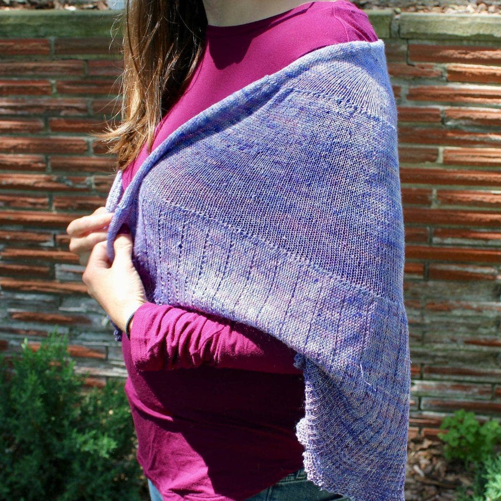 Calico Scallop Shawl Knitting Pattern