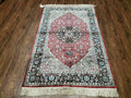 3' X 5' Vintage Fine Handmade India Oriental Kashmir Silk Rug 400 KPSI Wow