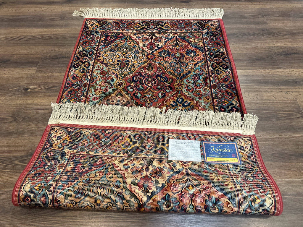 Karastan Rug 3x5 Multicolor Panel Kirman #717, Original 700 Series, Wool Pile, Discontinued