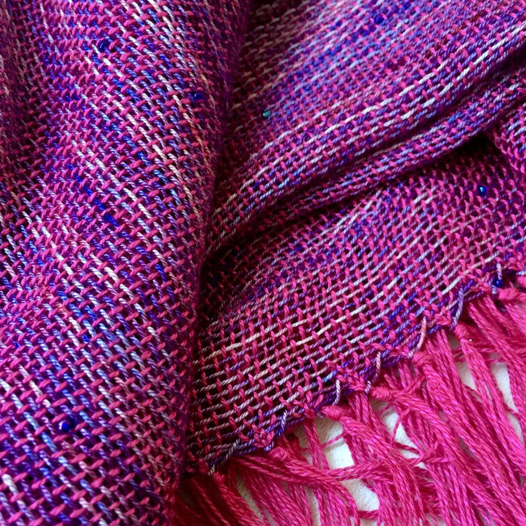 Celestial Silk Beaded Shawl Weaving Kit