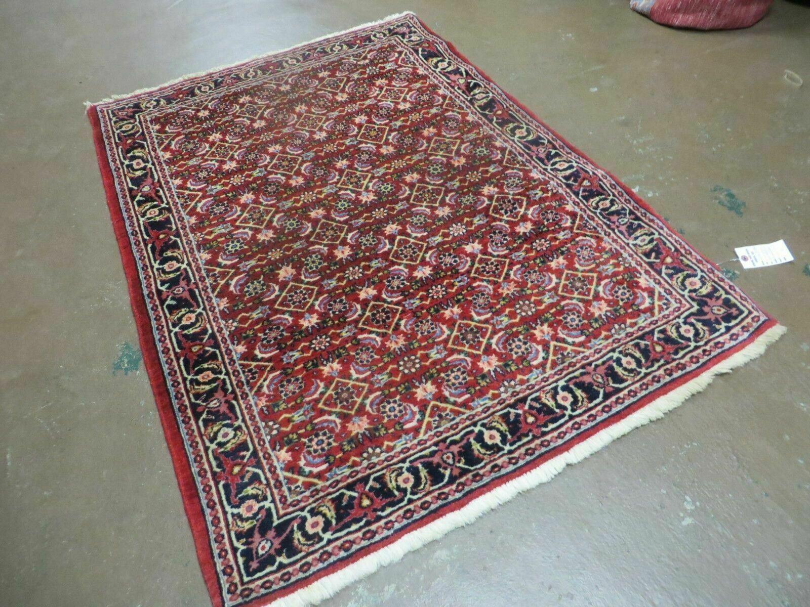 3' X 5' Handmade Knotted Indian Amritsar Floral Oriental Wool Red Rug Organic Nice