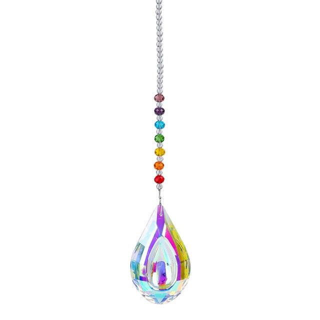 Chandelier Crystals Ball Prism Pendant Maker Sun Catcher Crystal Rainbow Maker Drops Hang for Window Home Decor Car Charms Hanging  Wind Chimes Hanging Ornament Garden Decor