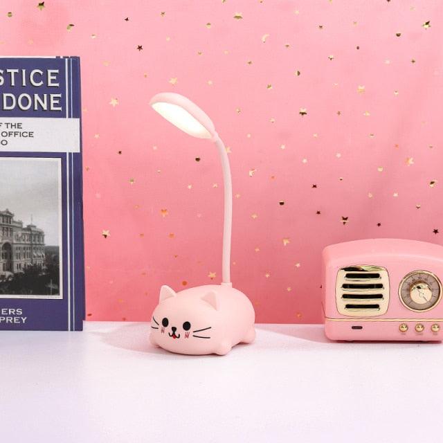 Children Desk Lamp LED Bedside Table Lamp Flexo Balance Light Gooseneck Drawing Iluminaria For Study Badroom Decor Cute Bear Cute Study Lamps for Bedroom Décor