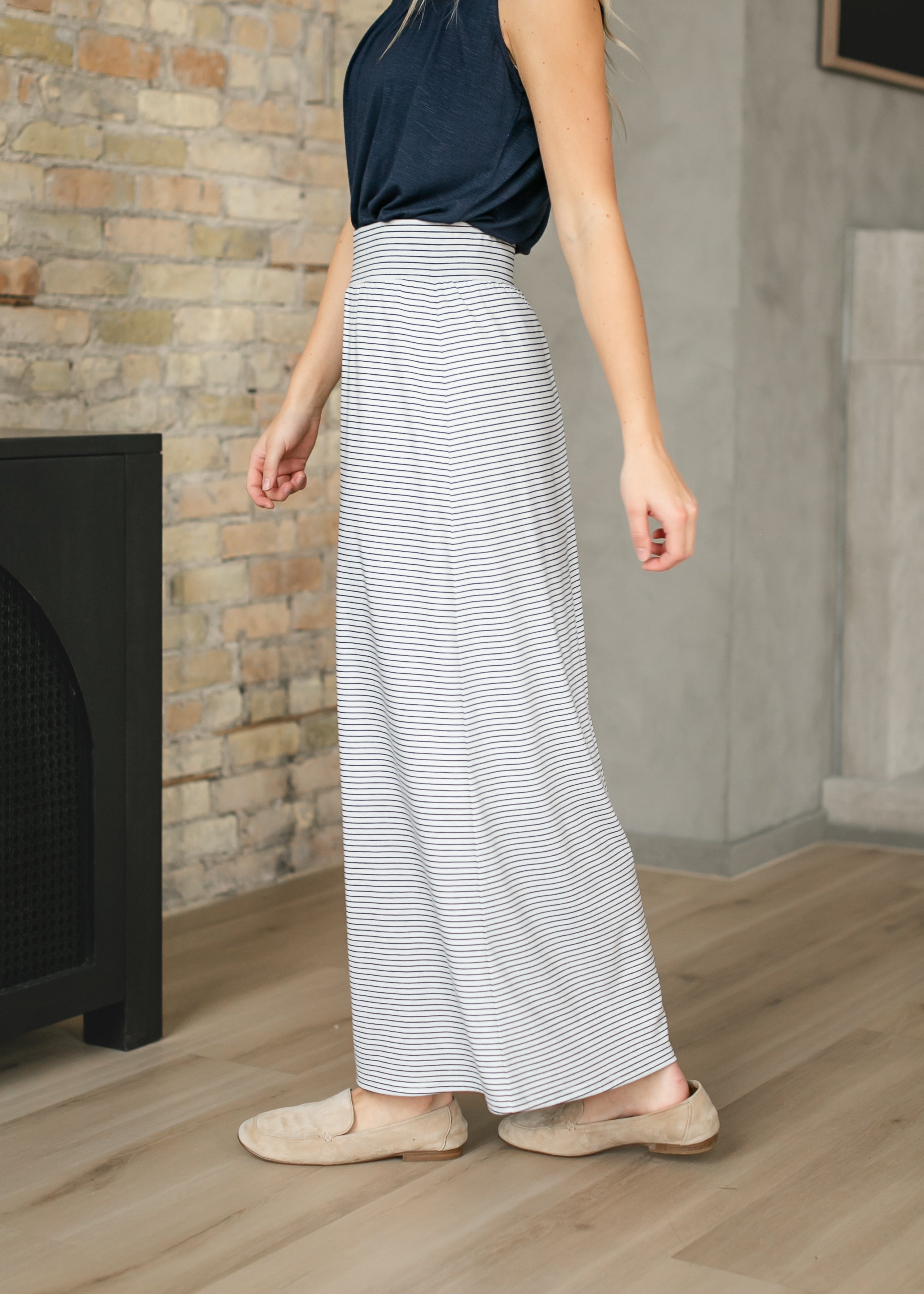 Clarise Striped Premium Knit Maxi Skirt - FINAL SALE
