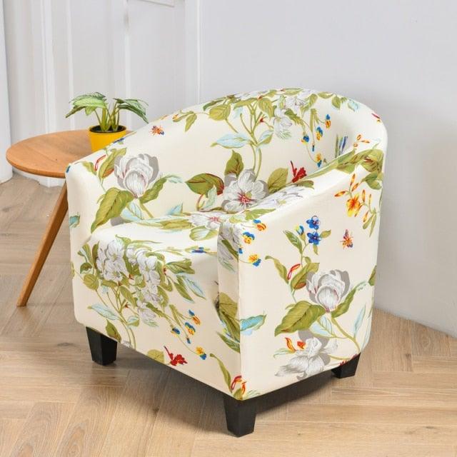 Club Chair Cover Armchair Slipcover Geometric Printed Small Sofa Covers Protect For Pets Chair Decoration Chair Slipcover Decoration Club Chair Cover Spandex Elastic Armchair Slipcover Geometric Printed Small Sofa Covers Protect For Living Room Hotel Bar