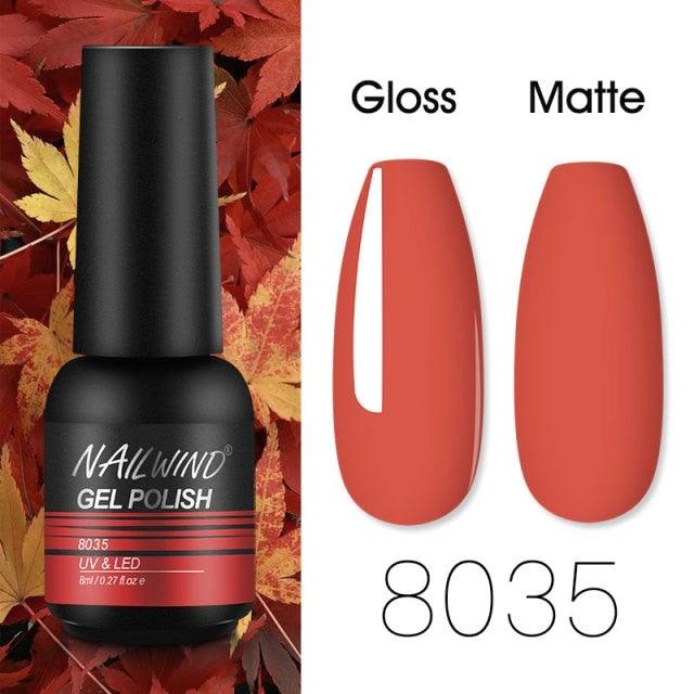 Colorful Glossy Gel Nail Polish 8ml Modern Permanent UV LED Nails Gel Luxury Fashion For Women and Girls Shine Design