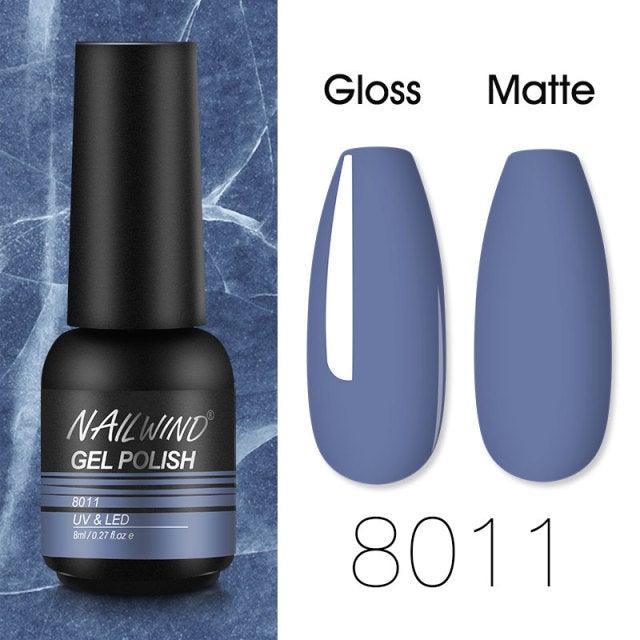 Colorful Glossy Gel Nail Polish 8ml Modern Permanent UV LED Nails Gel Luxury Fashion For Women and Girls Shine Design