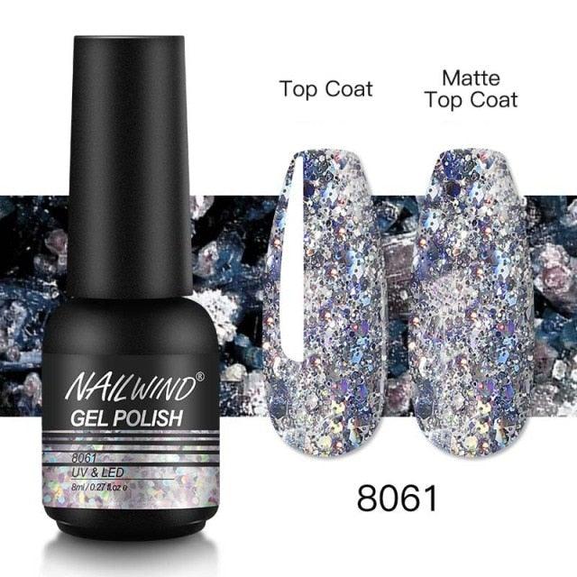 Colorful Glossy Gel Nail Polish 8ml Modern Permanent UV LED Nails Gel Luxury Fashion For Women and Girls Shine Design
