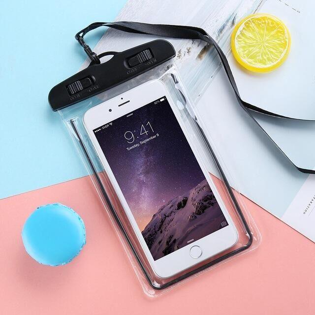 Colorful Pouch Universal Waterproof Cell Phones Useful Dropping Convenient To Use Lightweight Portable Bags Plastic Waterproof Underwater Pouch for Mobile Phone Case & Strap 3.5 -6 inch