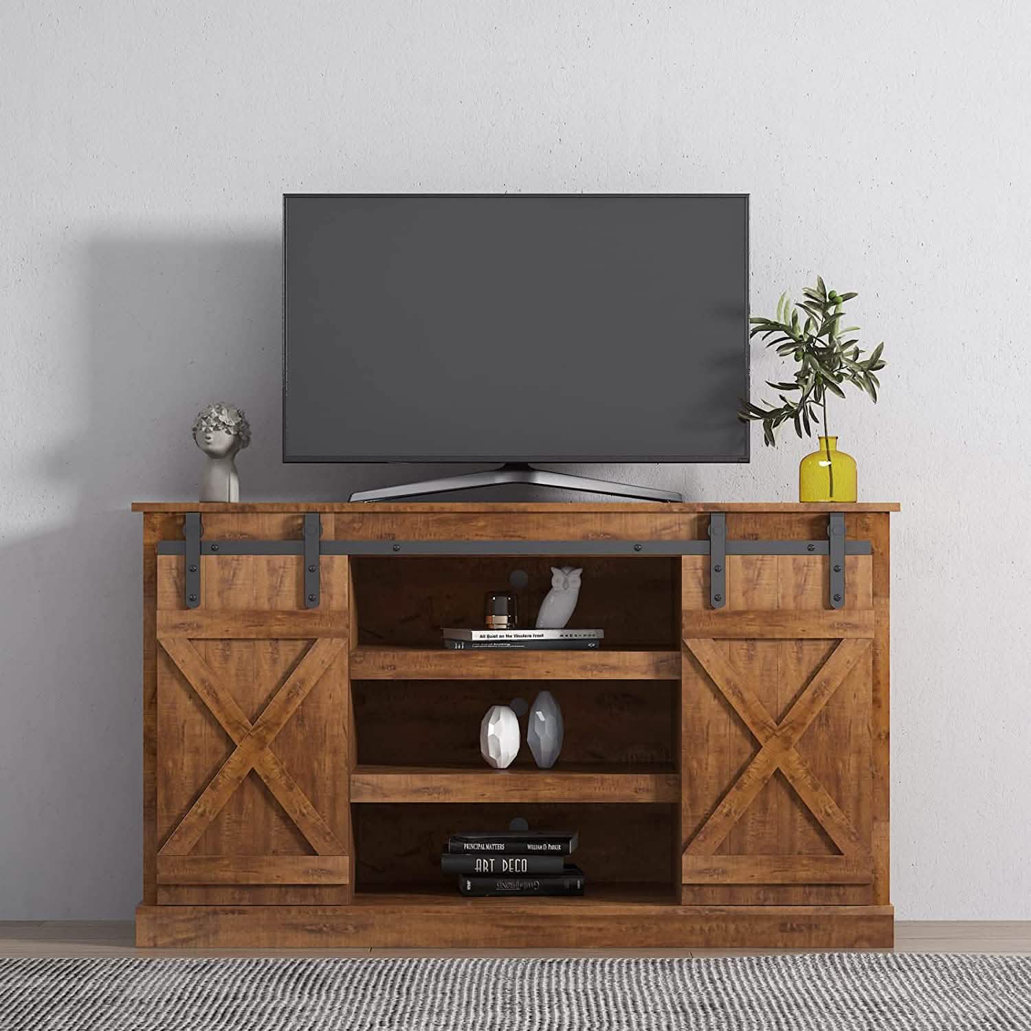 Console Table TV Cabinet with Locker
