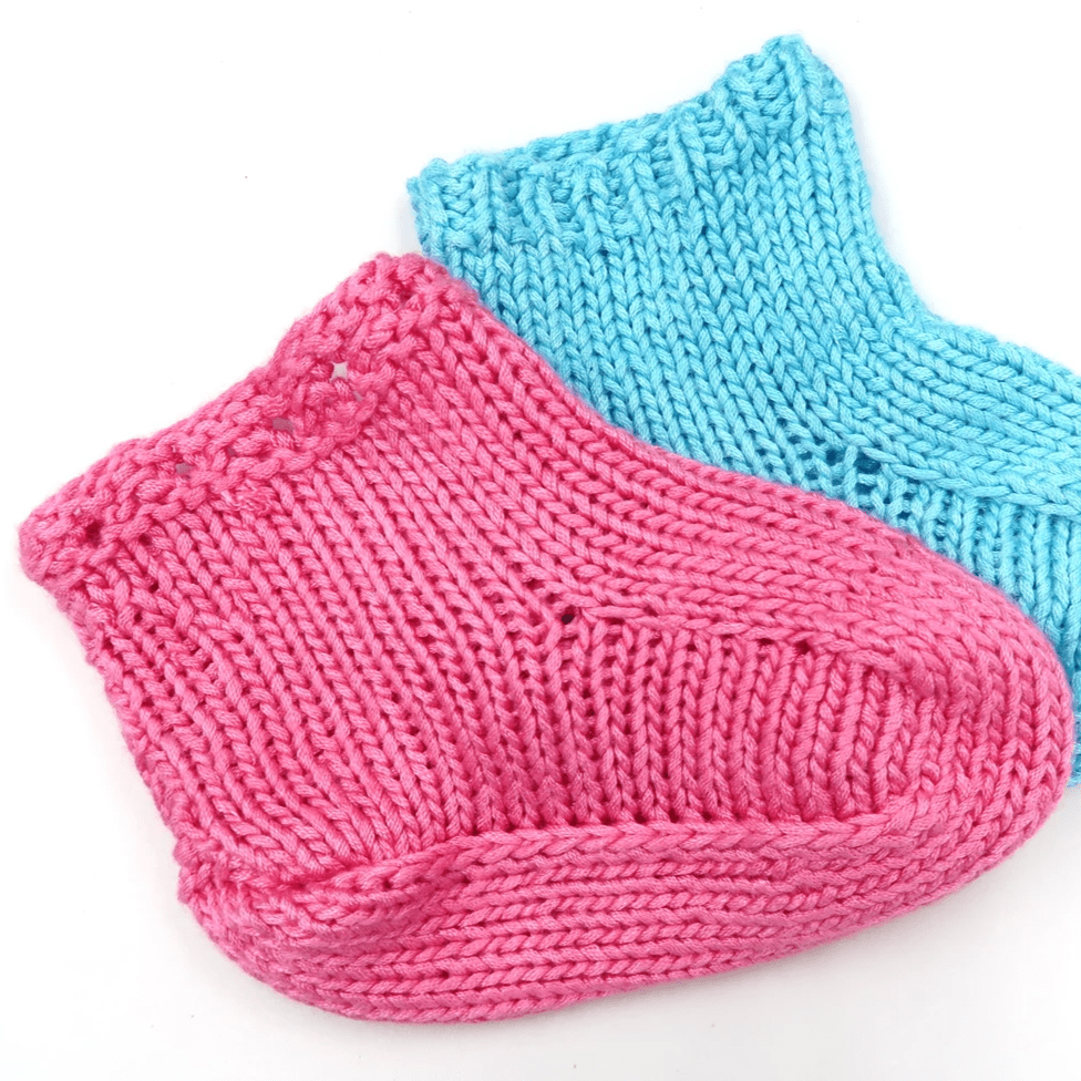 Cotton Candy Baby Booties Knitting Kit