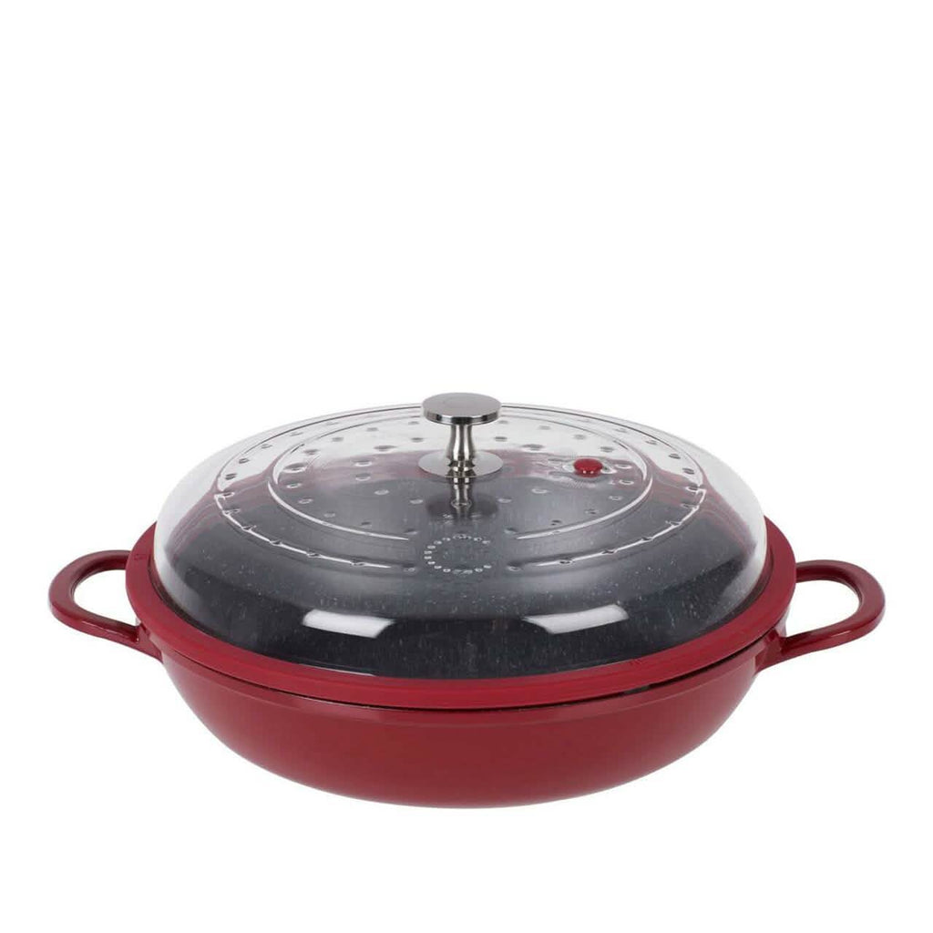 Curtis Stone 4-Quart Cast Aluminum Pan with Glass Lid (Refurbished)