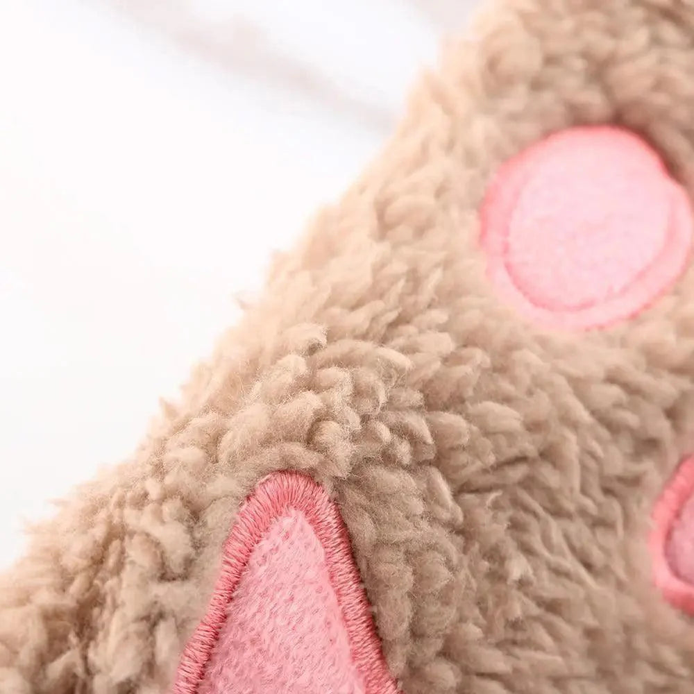 Cute Women Winter 1Pair Warm Fingerless Lovely Gloves Fluffy Colorful Comfortable Gloves For Autumn