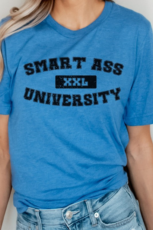 Smart Ass University XXL Sarcastic Graphic Tee T-Shirt